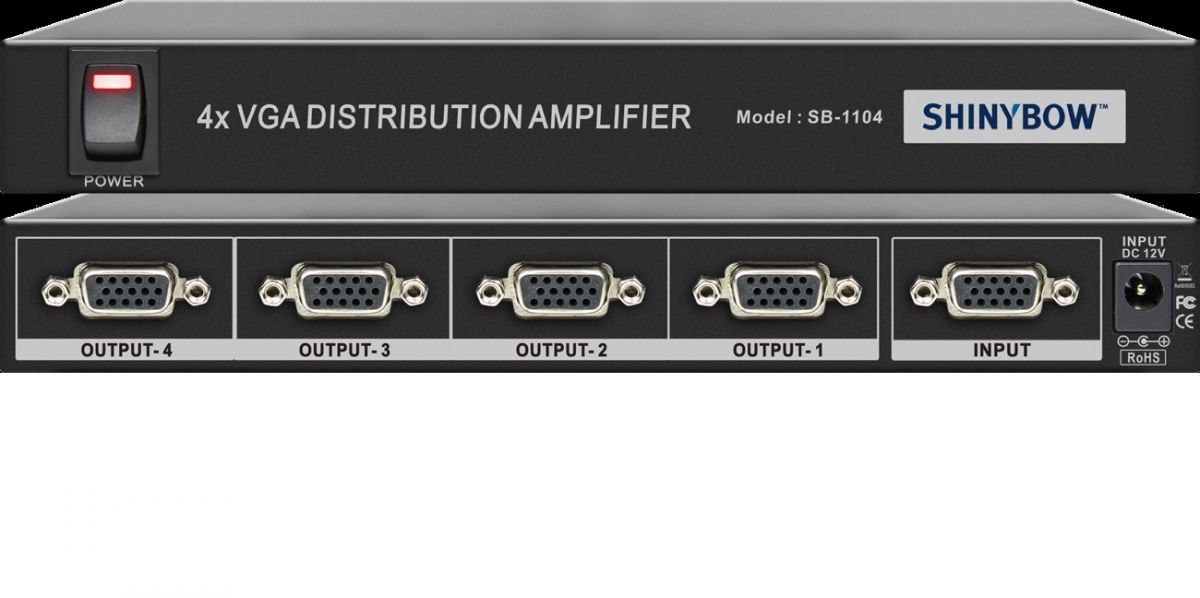1x4 VGA Distribution Amplifier