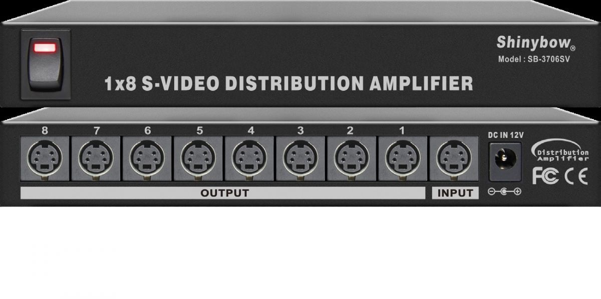 1x8 S-Video Distribution Amplifier